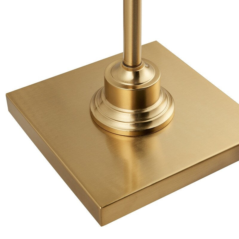 Lampada da terra KAWOTI da 60,5'' a 2 luci con paralume in tessuto Empire