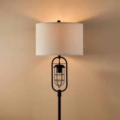 Lampada da terra standard in bronzo KAWOTI da 62,5 pollici con luce notturna