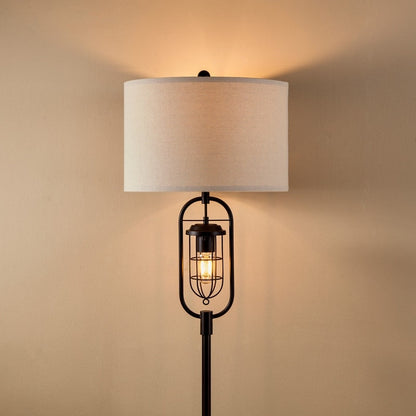 Lampada da terra standard in bronzo KAWOTI da 62,5 pollici con luce notturna