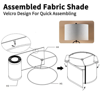 Lampada da terra standard in bronzo KAWOTI da 62,5 pollici con luce notturna