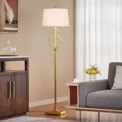 Lampada da terra standard in bronzo KAWOTI da 62,5 pollici con luce notturna