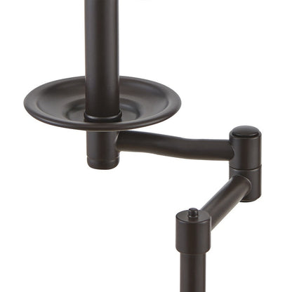 Lampada da terra con braccio oscillante regolabile in altezza KAWOTI da 64,5 pollici con paralume