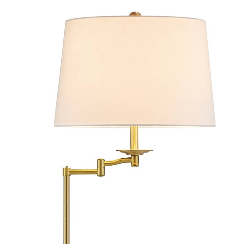 Lampada da terra con braccio oscillante regolabile in altezza KAWOTI da 64,5 pollici con paralume