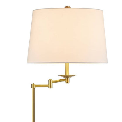 Lampada da terra con braccio oscillante regolabile in altezza KAWOTI da 64,5 pollici con paralume