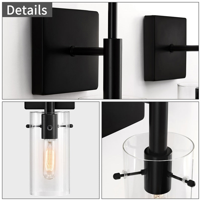 Set di applique da parete dimmerabili KAWOTI da 5,5 pollici di larghezza a 2 luci (set di 2)