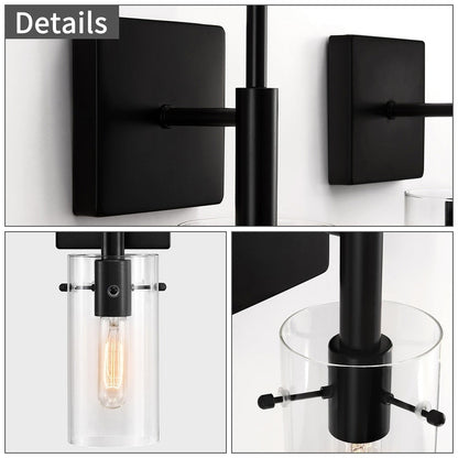 Set di applique da parete dimmerabili KAWOTI da 5,5 pollici di larghezza a 2 luci (set di 2)