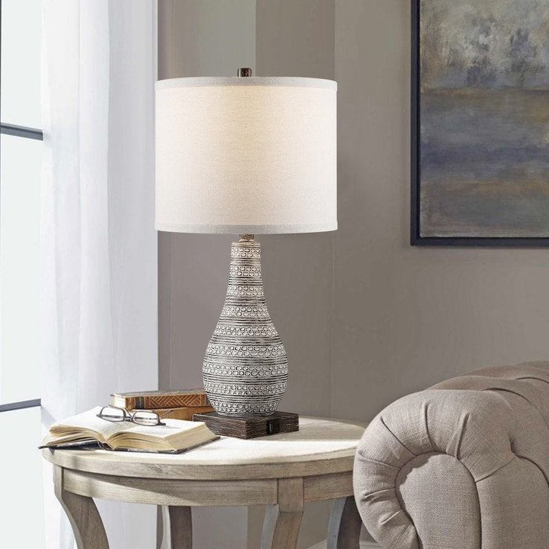 Set di lampade da tavolo KAWOTI con controllo touch e porte USB (set da 2)