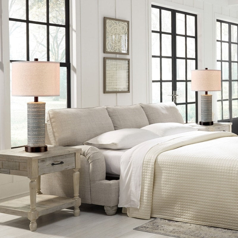 Set di lampade da tavolo KAWOTI con controllo touch e porte USB (set da 2)