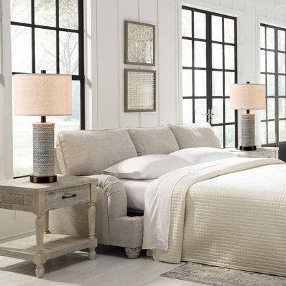 Set di lampade da tavolo KAWOTI con controllo touch e porte USB (set da 2)