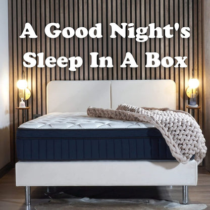 KING SIZE - Materasso ibrido premium Tranquility 12 con memory foam e supporto per i bordi, con molle insacchettate e memory foam di media grandezza