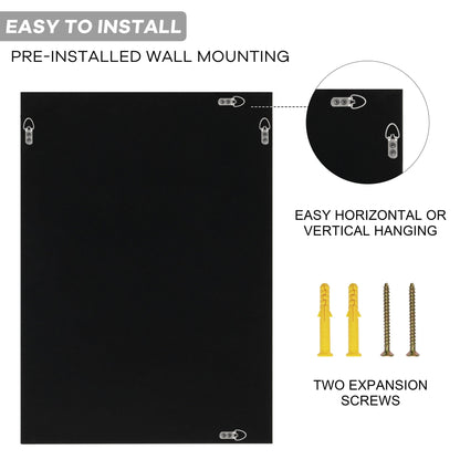 Specchio da parete decorativo in cristallo rettangolare argento KOHROS