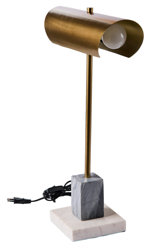 San Diego - Lampada Da Tavolo Con Base In Marmo