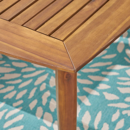 Set da pranzo Karen Outdoor da 7 pezzi in acacia di Christopher Knight Home