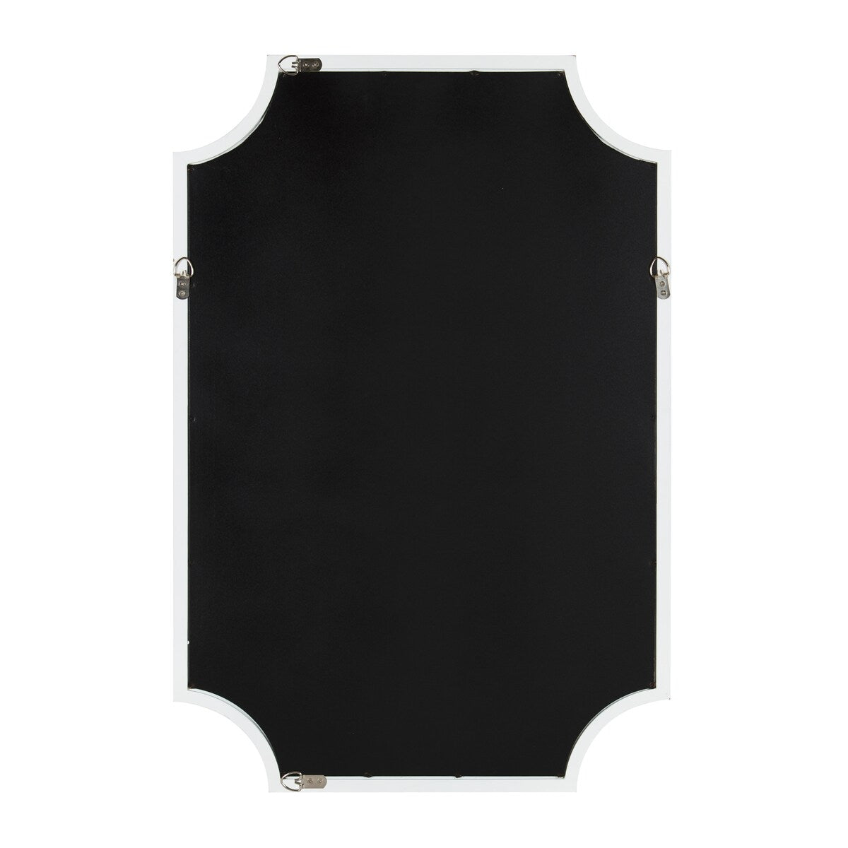 Specchio con cornice in legno smerlato di Kate e Laurel Hogan