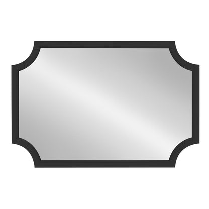 Specchio con cornice in legno smerlato di Kate e Laurel Hogan