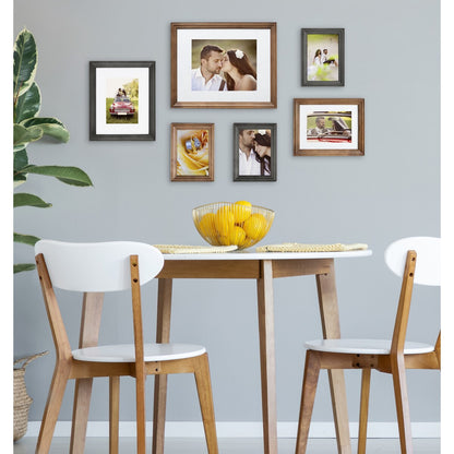 Set di cornici da parete per galleria Kate e Laurel Bordeaux