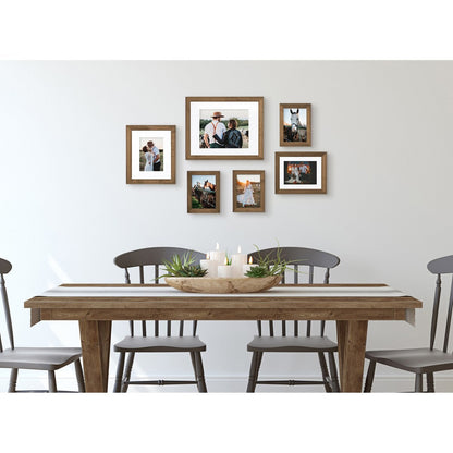 Set di cornici da parete per galleria Kate e Laurel Bordeaux