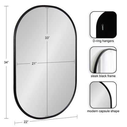 Specchio da parete con cornice Kate e Laurel Caskill Capsule