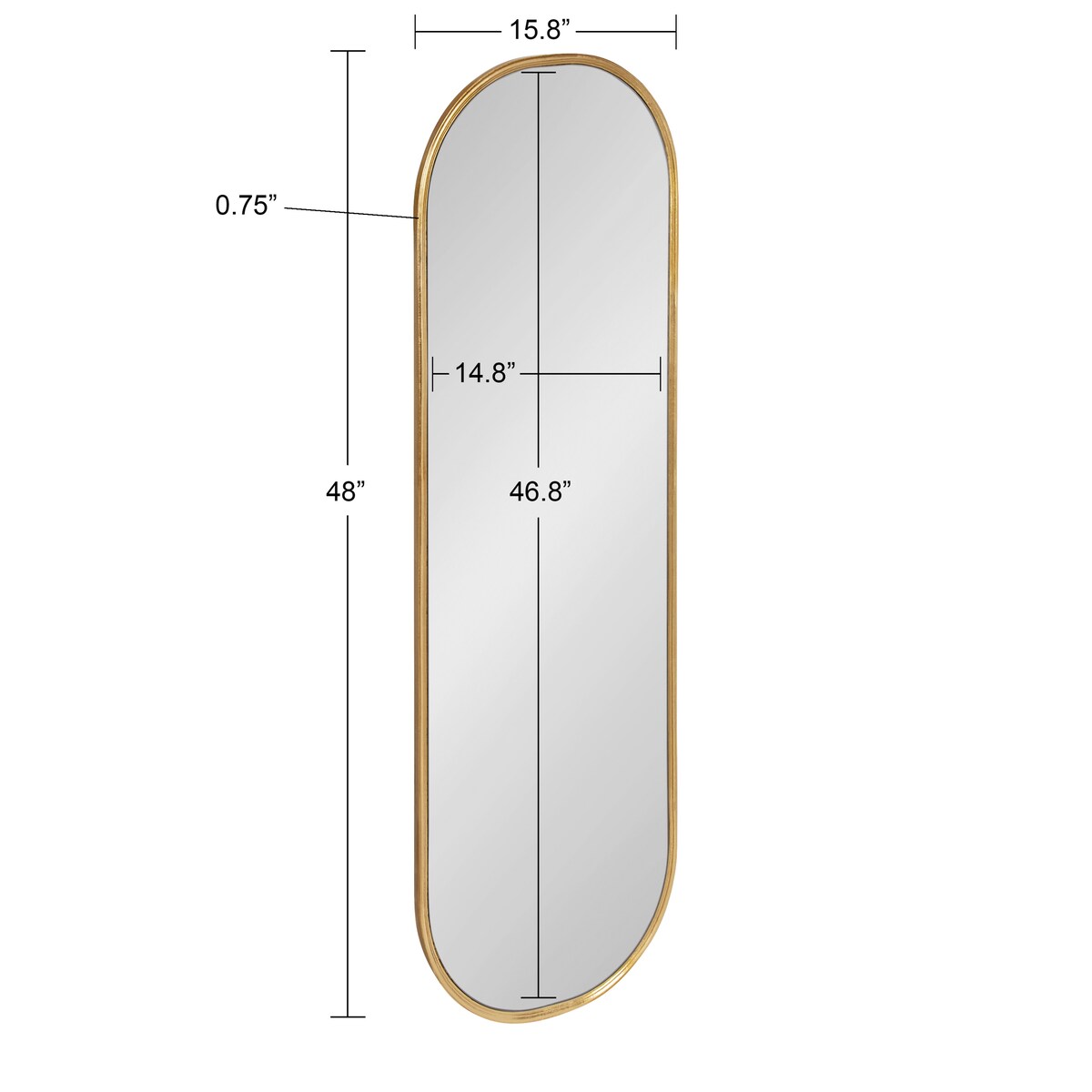 Specchio da parete con cornice Kate e Laurel Caskill Capsule