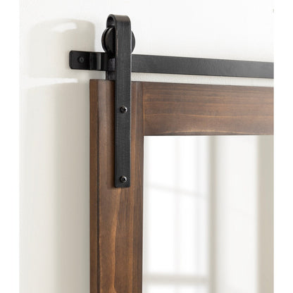 Specchio da parete rettangolare rustico di Kate e Laurel Cates