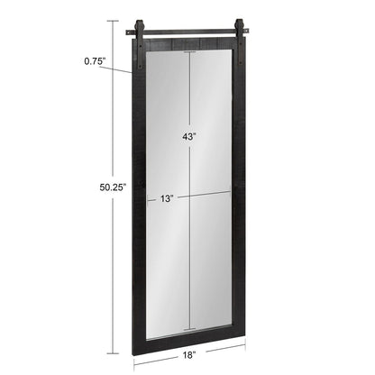 Specchio da parete rettangolare rustico di Kate e Laurel Cates