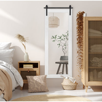 Specchio da parete rettangolare rustico di Kate e Laurel Cates