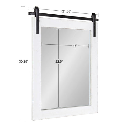 Specchio da parete rettangolare rustico di Kate e Laurel Cates