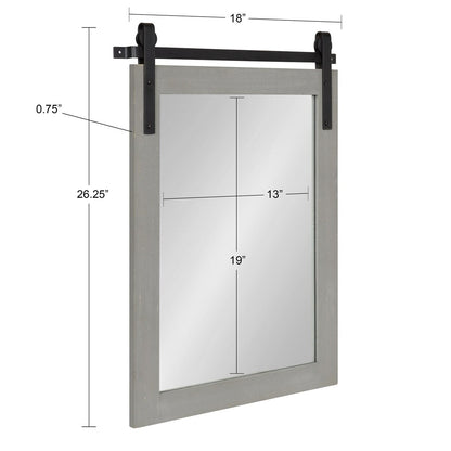 Specchio da parete rettangolare rustico di Kate e Laurel Cates