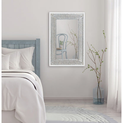 Specchio da parete in legno e metallo Kate e Laurel Deely