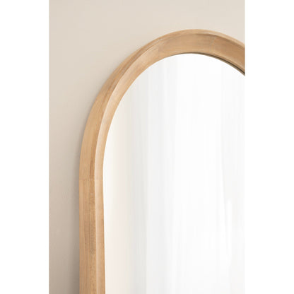 Specchio da parete in legno ad arco di Kate e Laurel Hatherleigh