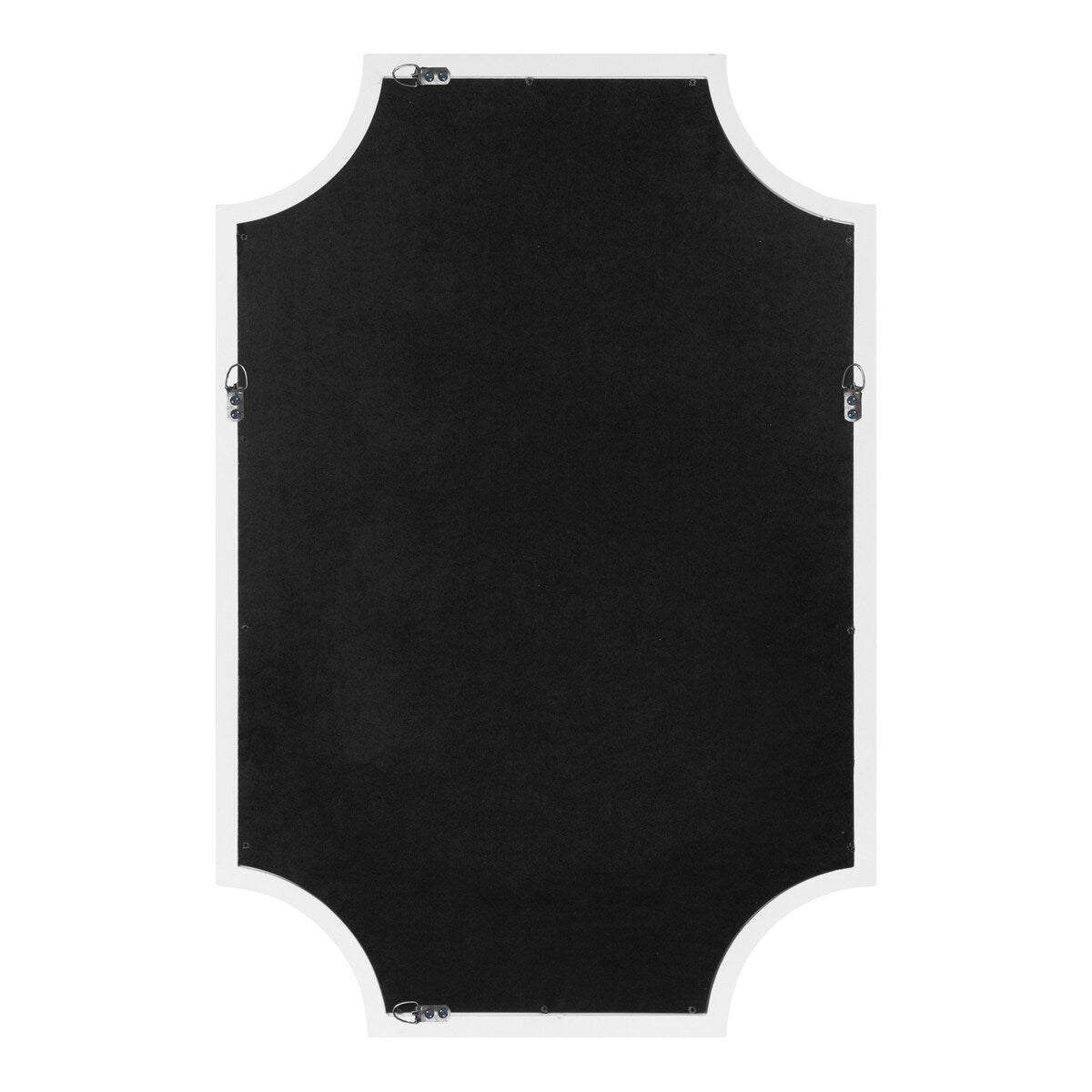 Specchio con cornice in legno smerlato di Kate e Laurel Hogan