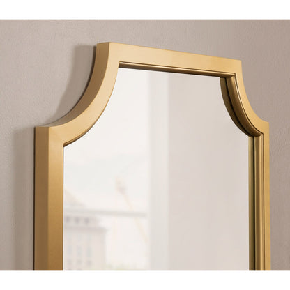 Specchio con cornice in legno smerlato di Kate e Laurel Hogan