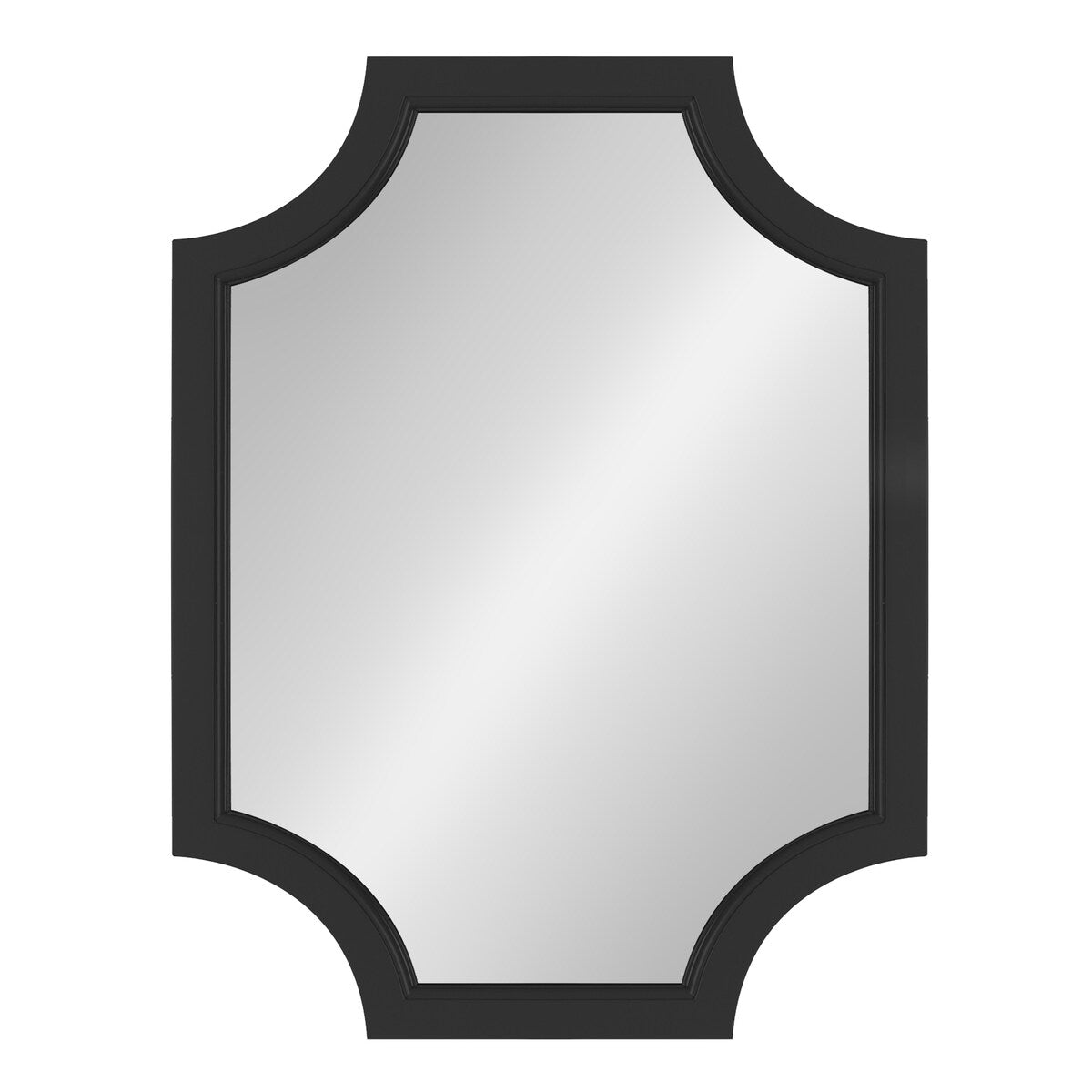 Specchio con cornice in legno smerlato di Kate e Laurel Hogan