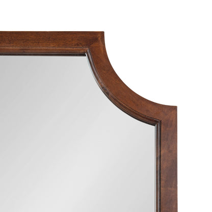 Specchio con cornice in legno smerlato di Kate e Laurel Hogan