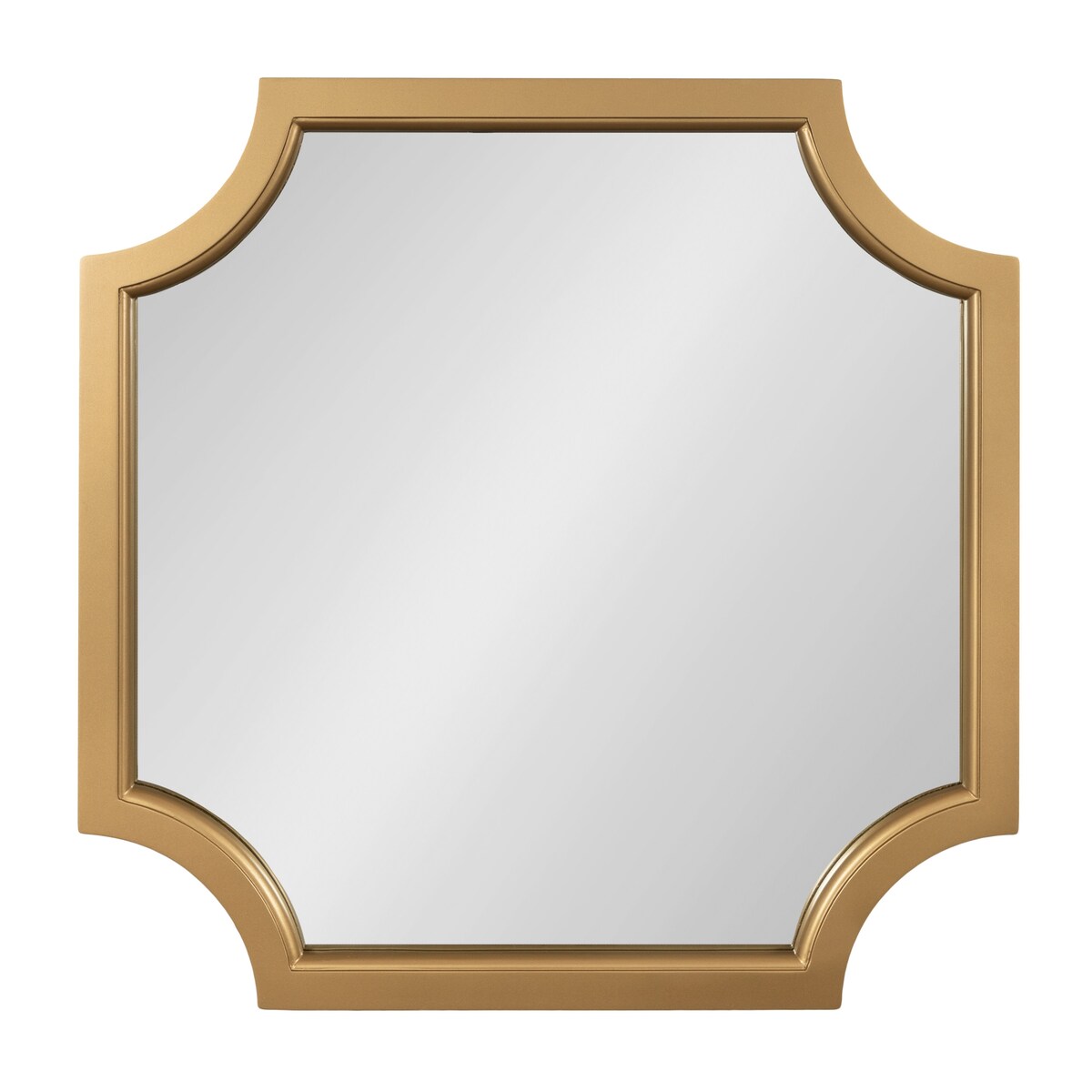 Specchio con cornice in legno smerlato di Kate e Laurel Hogan