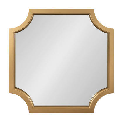 Specchio con cornice in legno smerlato di Kate e Laurel Hogan