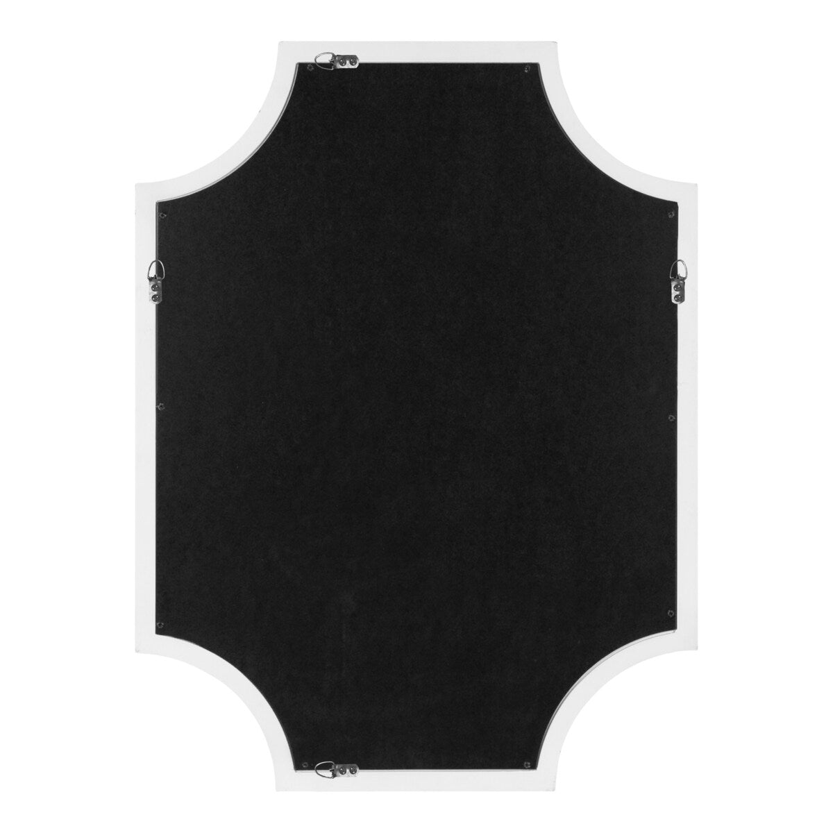 Specchio con cornice in legno smerlato di Kate e Laurel Hogan