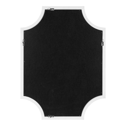 Specchio con cornice in legno smerlato di Kate e Laurel Hogan