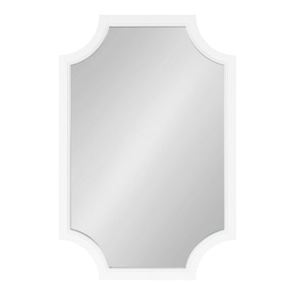 Specchio con cornice in legno smerlato di Kate e Laurel Hogan