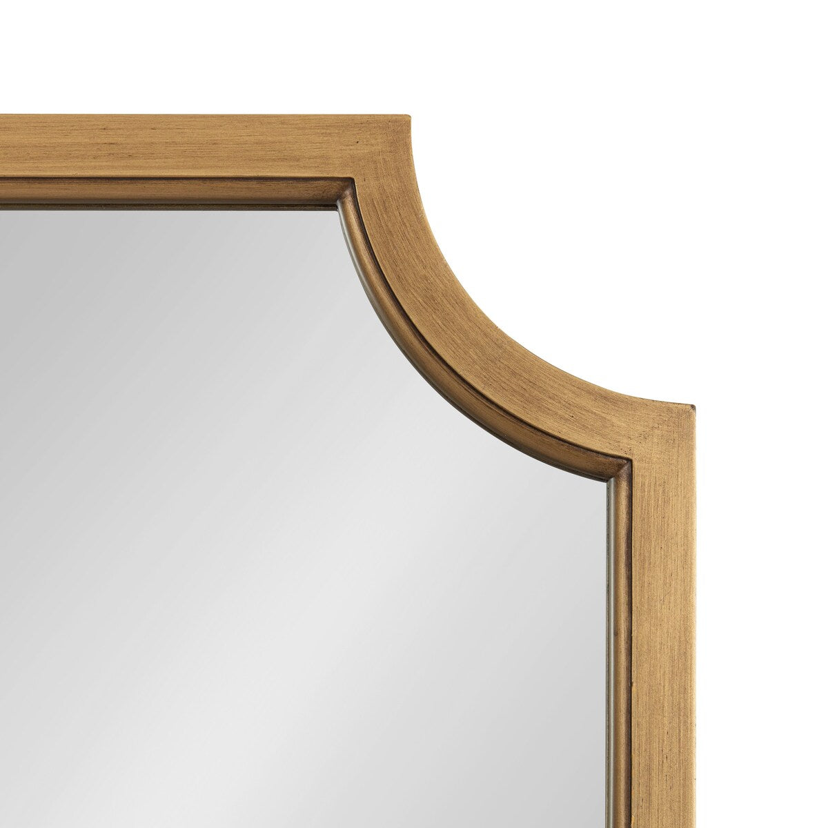 Specchio con cornice in legno smerlato di Kate e Laurel Hogan