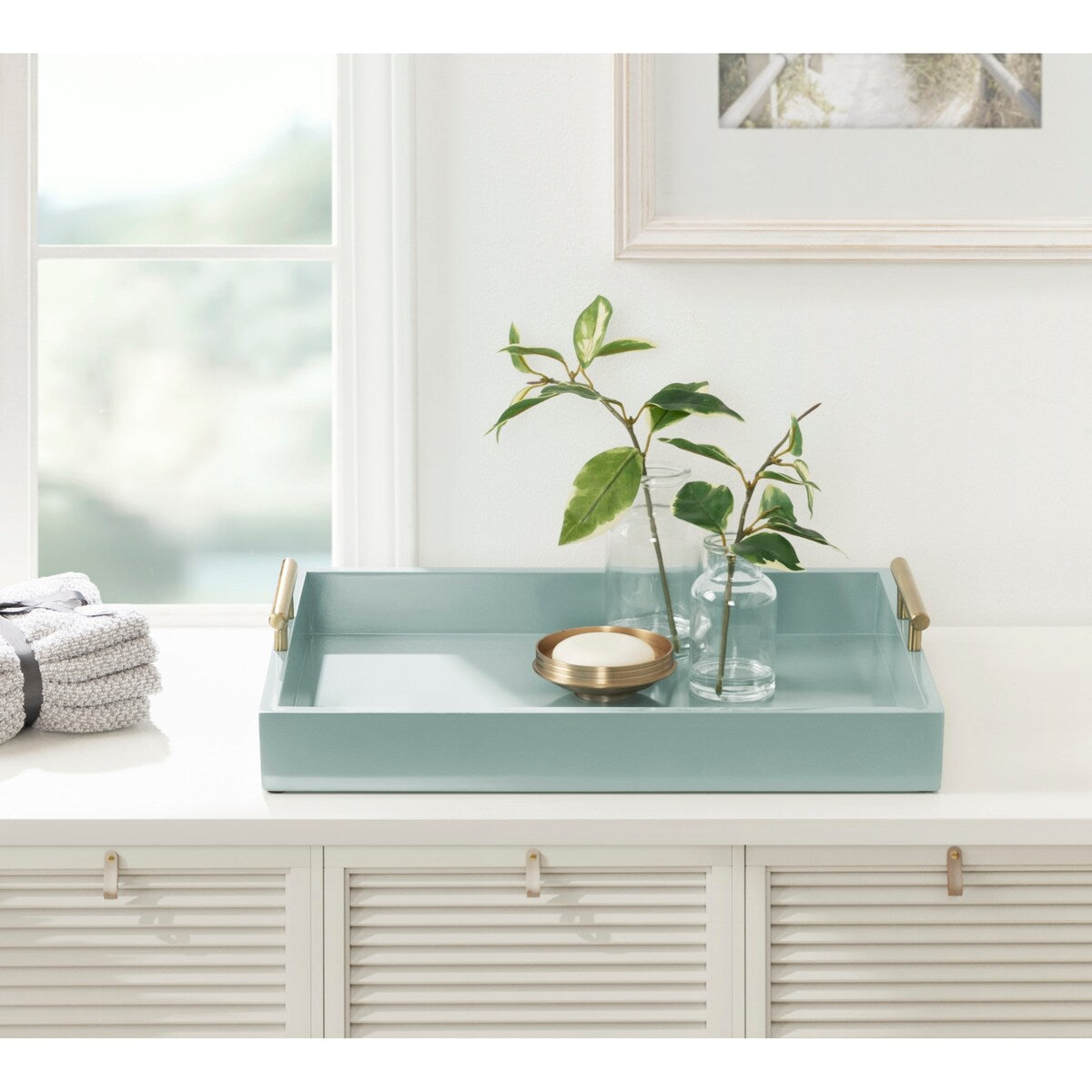 Vassoio decorativo con manico in metallo Lipton di Kate e Laurel