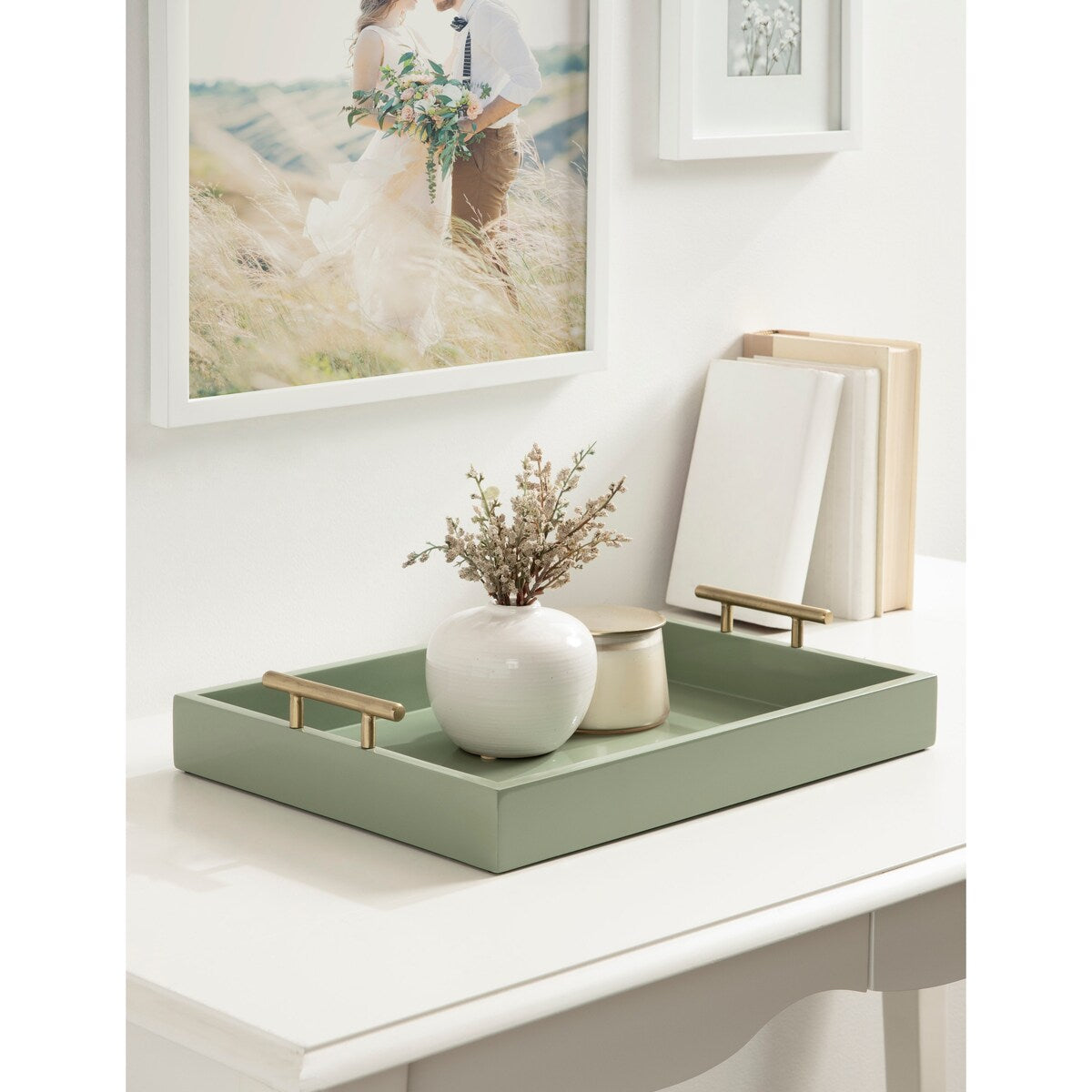 Vassoio decorativo con manico in metallo Lipton di Kate e Laurel