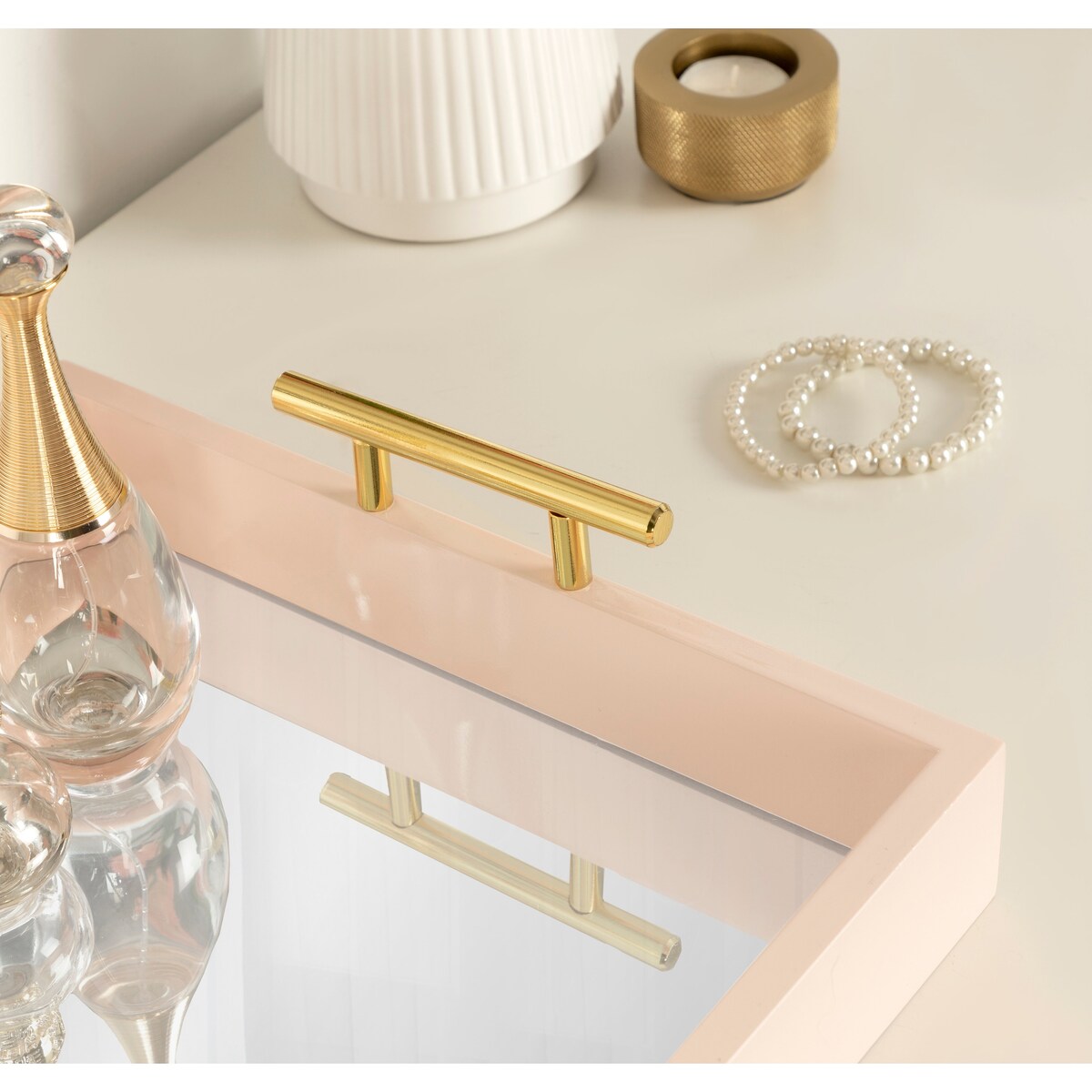 Vassoio decorativo con manico in metallo Lipton di Kate e Laurel