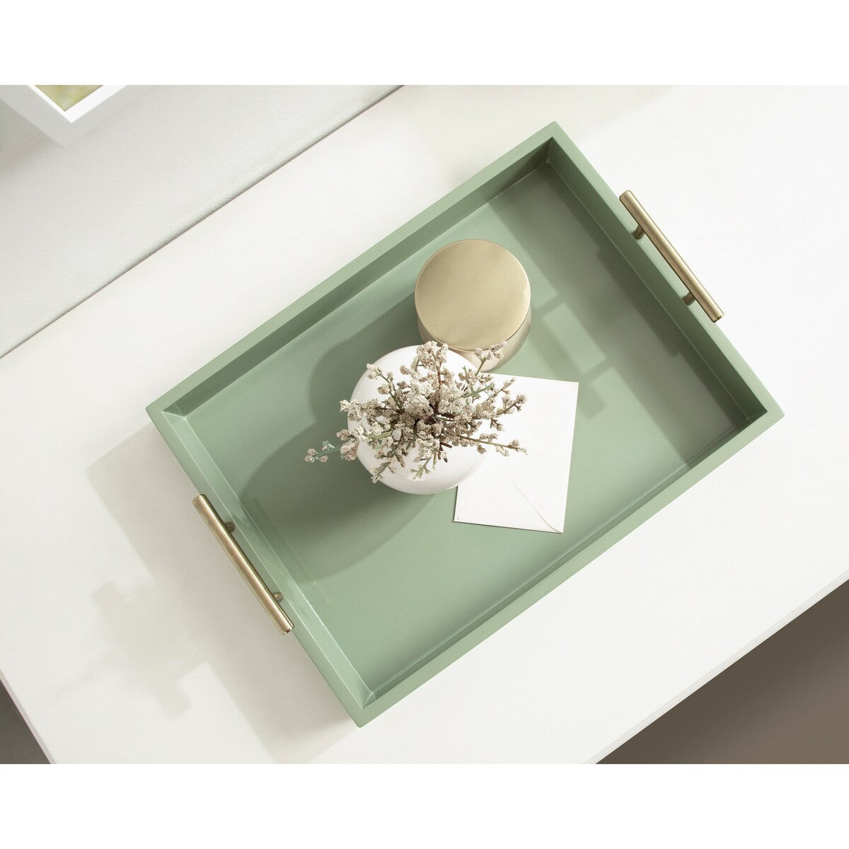 Vassoio decorativo con manico in metallo Lipton di Kate e Laurel
