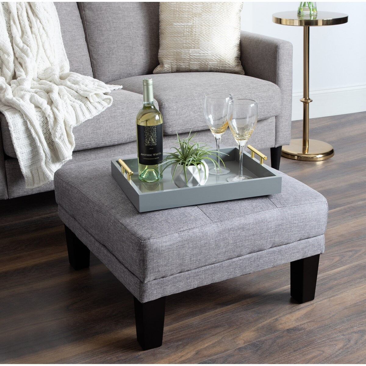 Vassoio decorativo con manico in metallo Lipton di Kate e Laurel