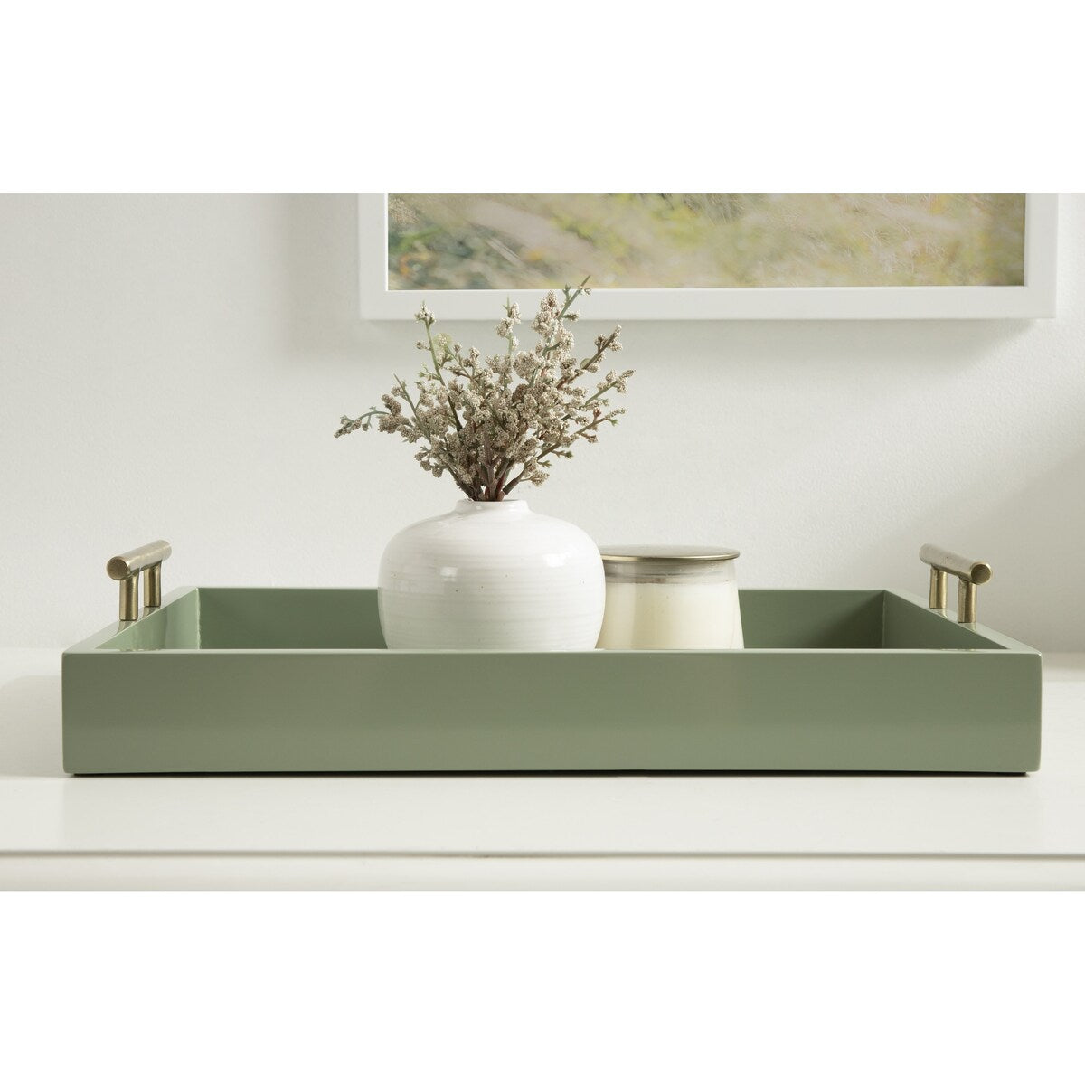 Vassoio decorativo con manico in metallo Lipton di Kate e Laurel