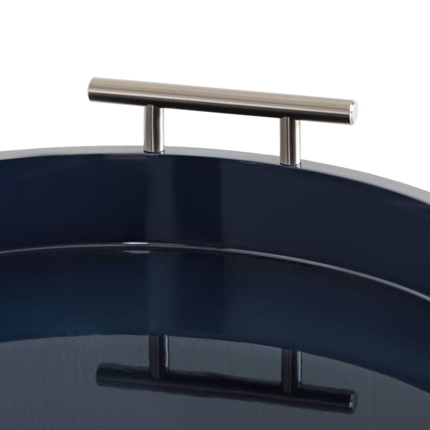 Vassoio decorativo rotondo Lipton di Kate e Laurel con manici in metallo