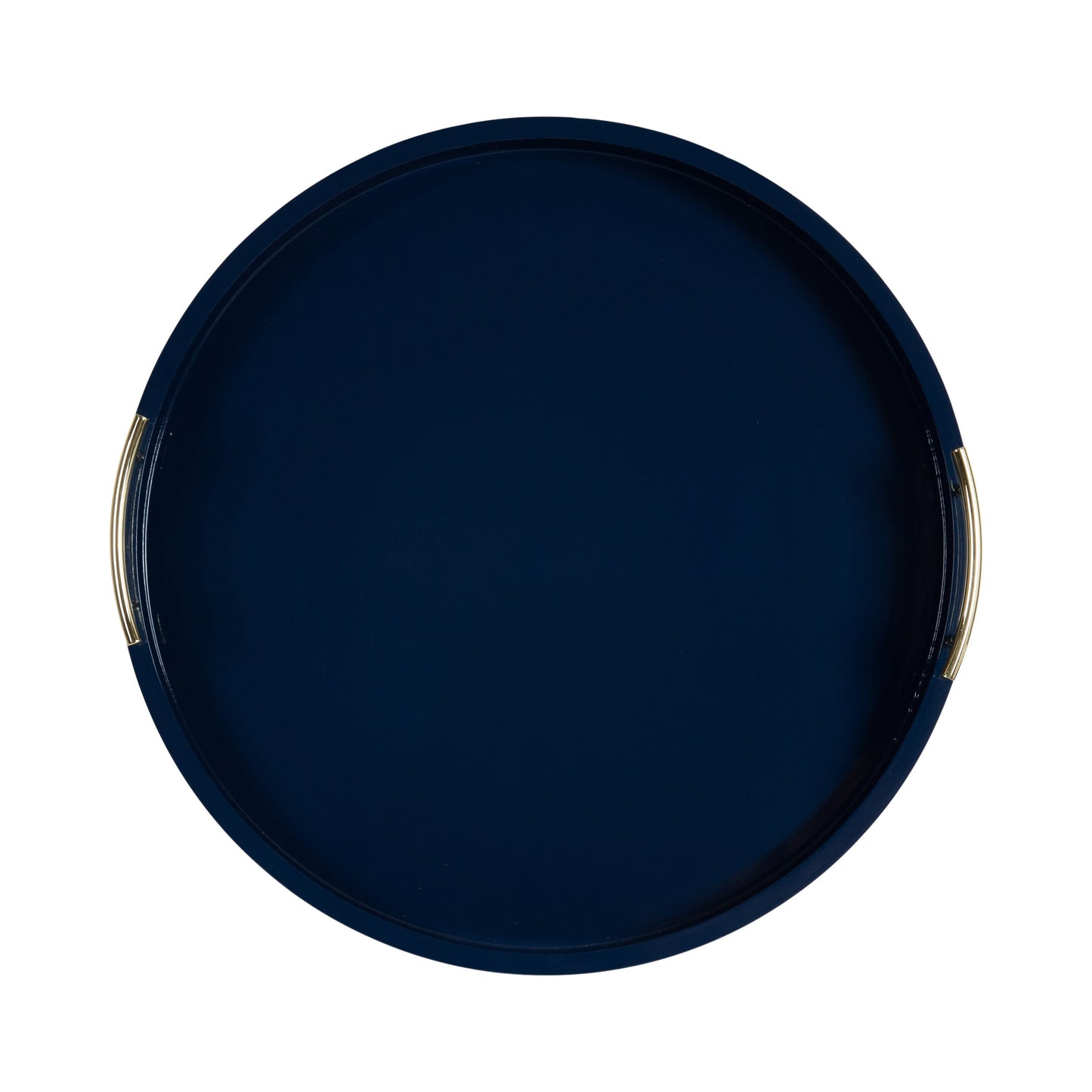 Vassoio decorativo rotondo Lipton di Kate e Laurel con manici in metallo