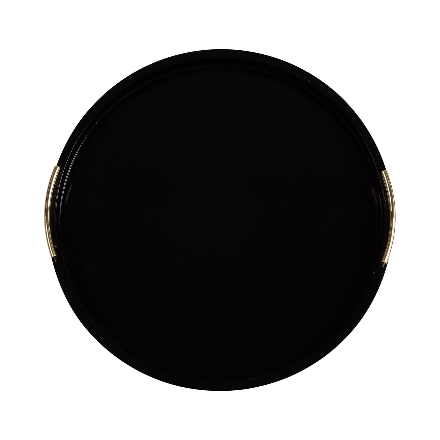 Vassoio decorativo rotondo Lipton di Kate e Laurel con manici in metallo