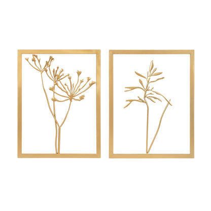 Set di decorazioni murali con cornice in metallo di Kate e Laurel Malak